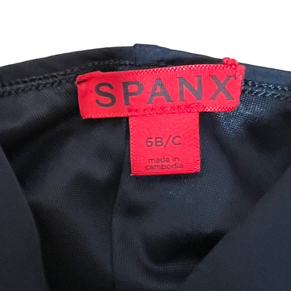 Spanx Bra-LLelujah Black Soft Chain One Piece Swimsuit Bathing Suit Size 6B/C - Picture 3 of 13